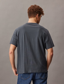 Velvet Monogram Tee, Harlem Night Blue, hi-res