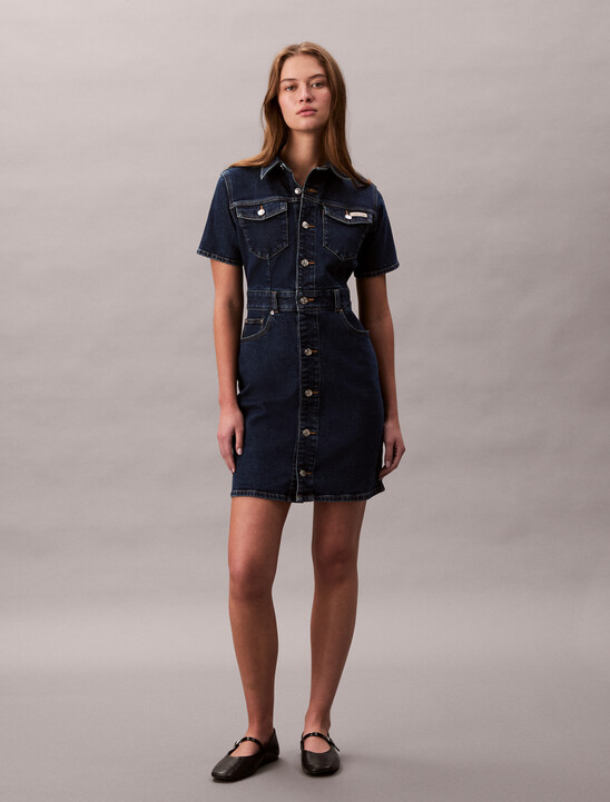 Trucker Mini Denim Dress
