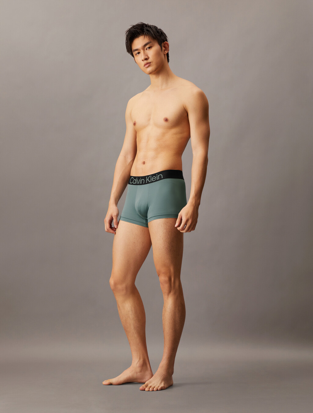 Bold Logo Low Rise Trunks 3 Pack, BLACK/WOLF GREY/STORMY SEA, hi-res