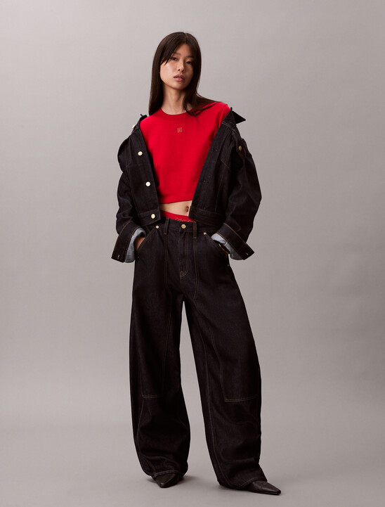 Lunar New Year Mercerized Cotton CK Emblem Baby Tee