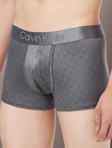 Low Rise Trunks - Micro Stretch Logo, TEENIE DELUSTER EMBLEM_SMOKED PEARL, hi-res