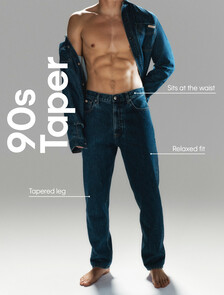 90s Taper Jeans, HARBOUR BLUE, hi-res