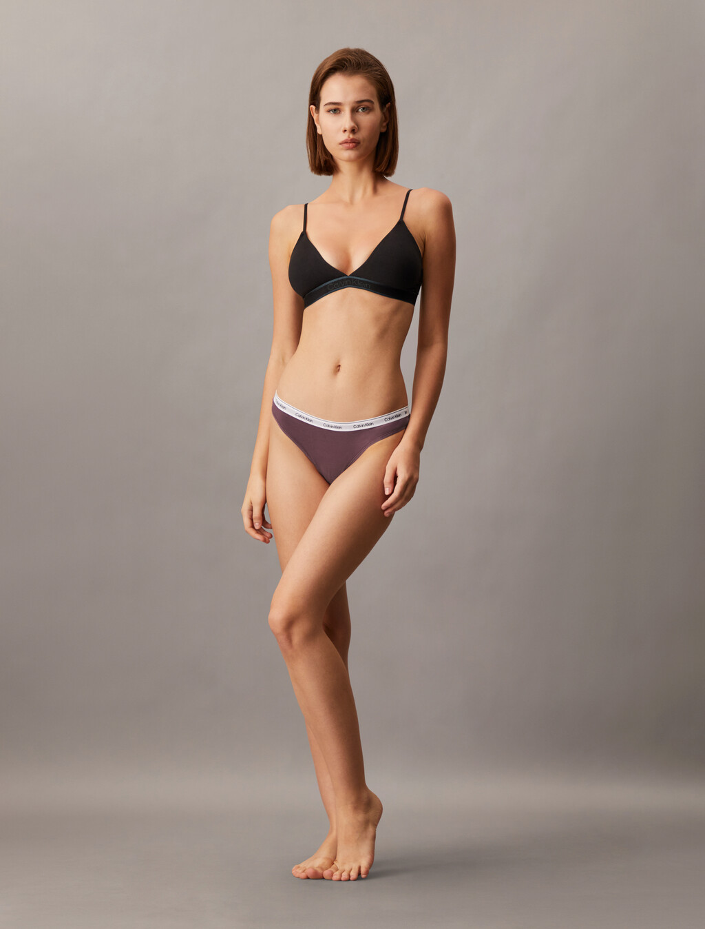 Modern Logo Thong, Mauve Wine, hi-res