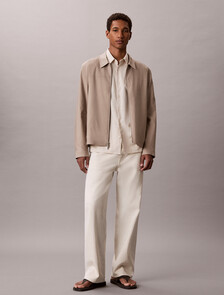 Linen Lyocell Shirt Jacket, Roasted Cashew, hi-res