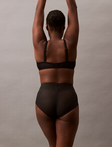 Stay-Put Mesh Brief, Black, hi-res