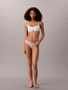 Lightly Lined Bralette - Icon Stretch Lace, White, hi-res