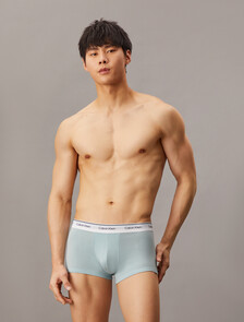 Cotton Stretch Balance Low Rise Trunks 3 Pack, Wolf Grey/Blue Shadow/Sterling Blue, hi-res