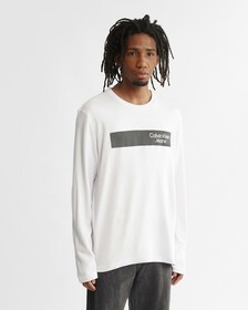 Reimagine Color Block Institutional Long Sleeve Tee, Bright White, hi-res