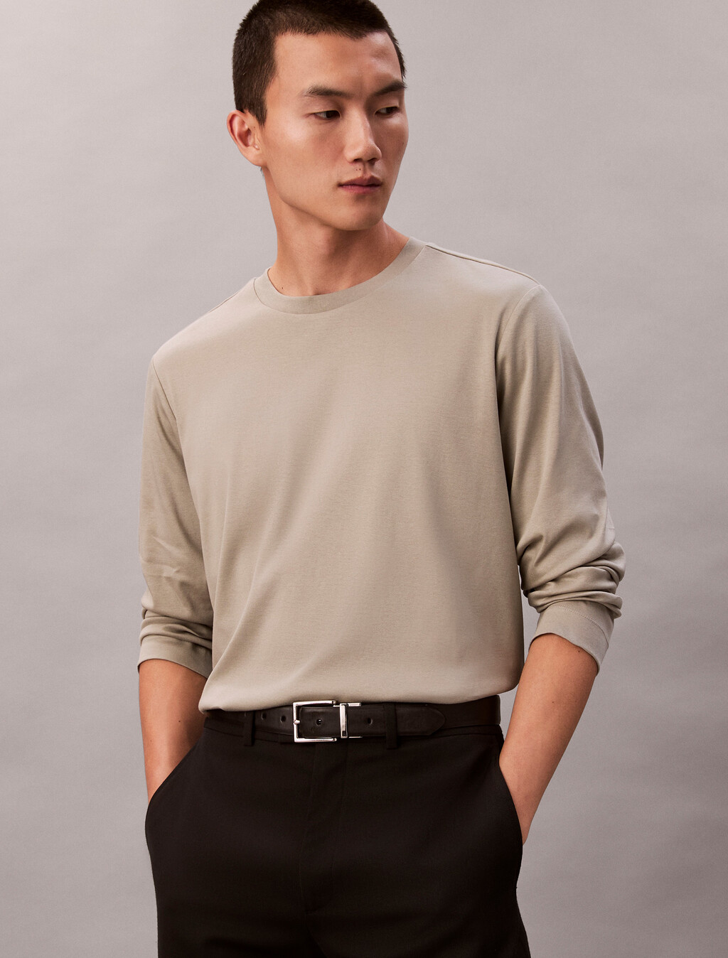 Premium Long Sleeve Tee, Forest Fog, hi-res