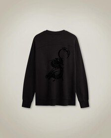 Year of the Dragon Unisex Monogram Sweatshirt, Ck Black, hi-res