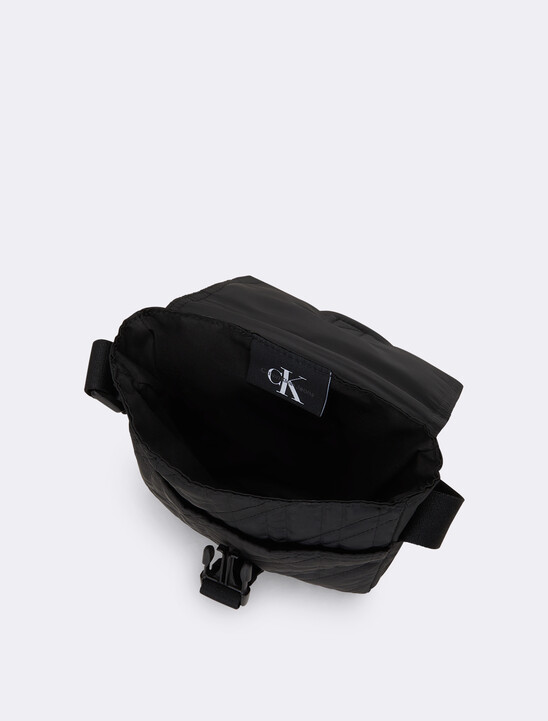 Quilted Recycled Nylon Reporter Bag