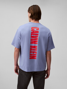 Calvin Klein Logo Print Tee, Tempest, hi-res