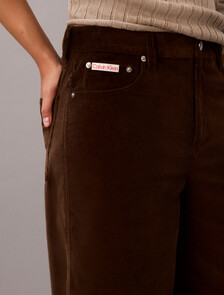 Corduroy Wide Leg Trousers, Brown Cork, hi-res