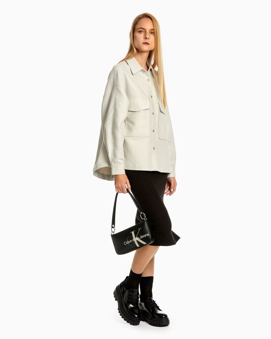 SCULPTED MONOGRAM SHOULDER BAG