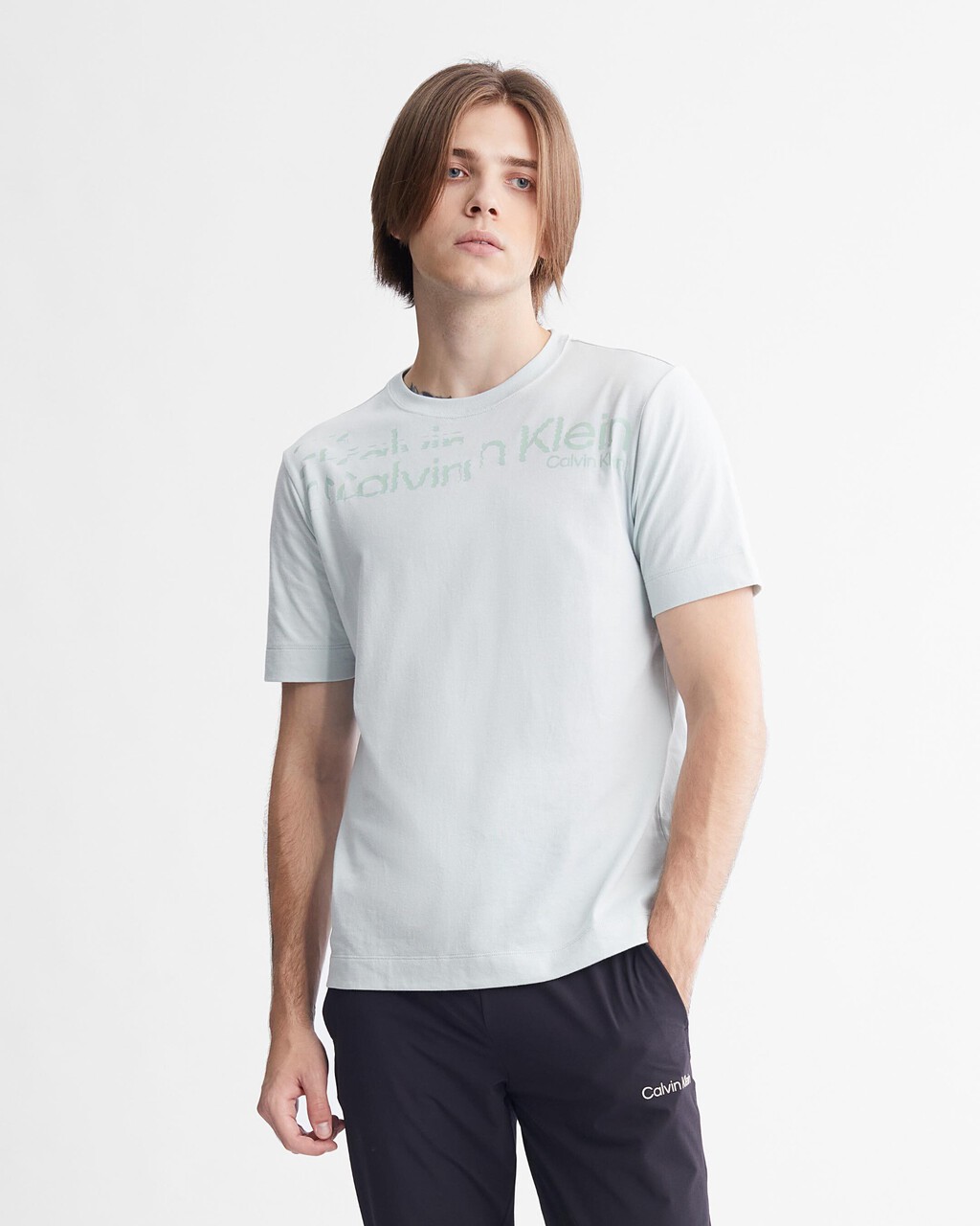 Essentials Graphic Tee, SKY GRAY, hi-res