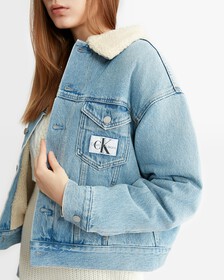 Sherpa Denim Jacket, Denim Light, hi-res