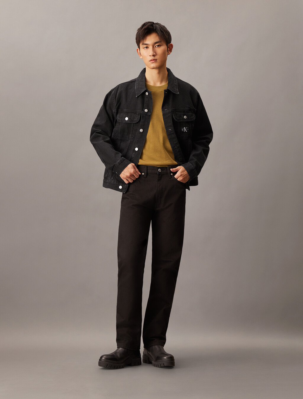 Oversized 90s Denim Jacket, Denim Black, hi-res