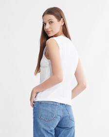 Archive Logo Tank Top, Brilliant White, hi-res