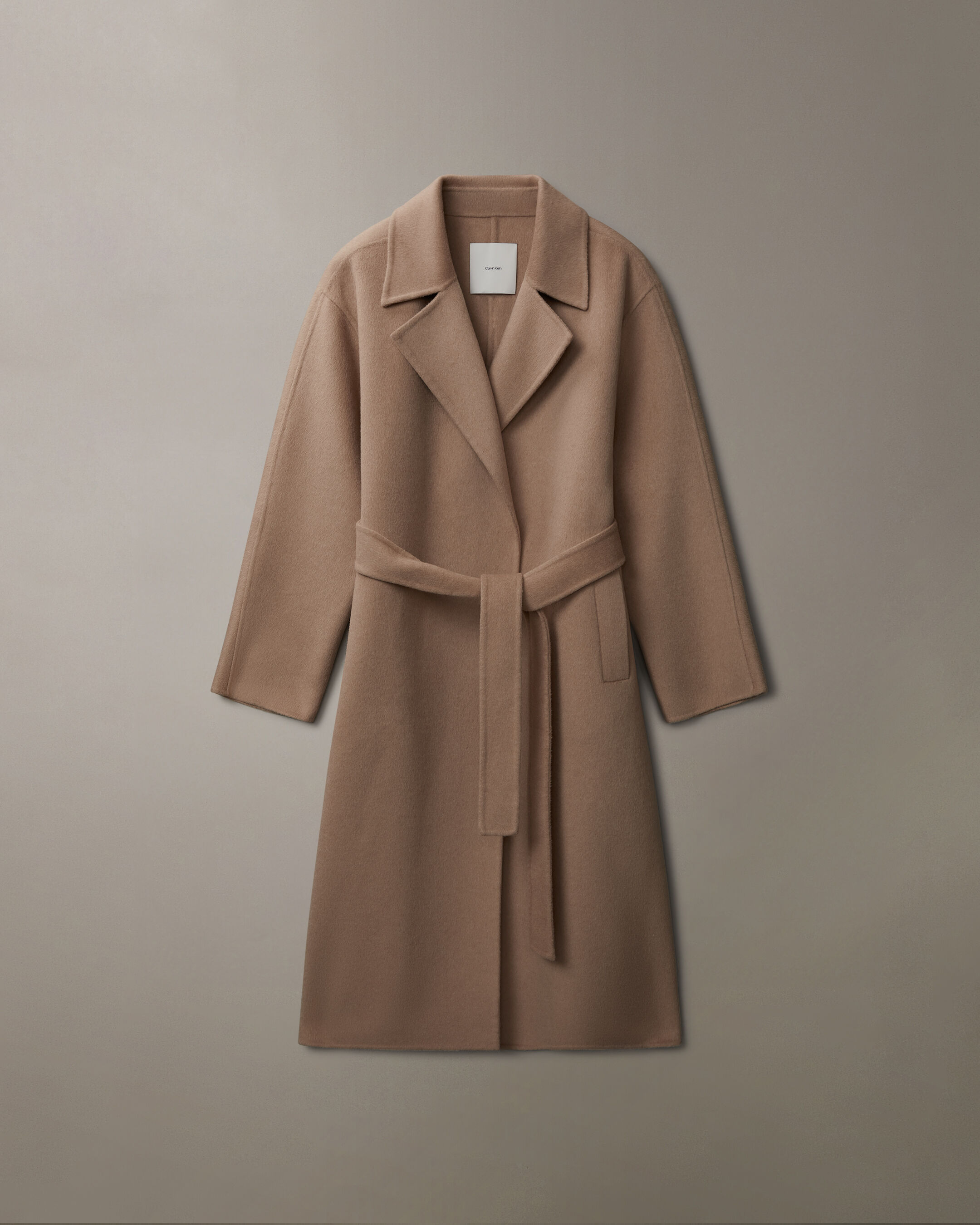 Hero Double Face Wool Blend Trench Coat | brown | Calvin Klein Malaysia