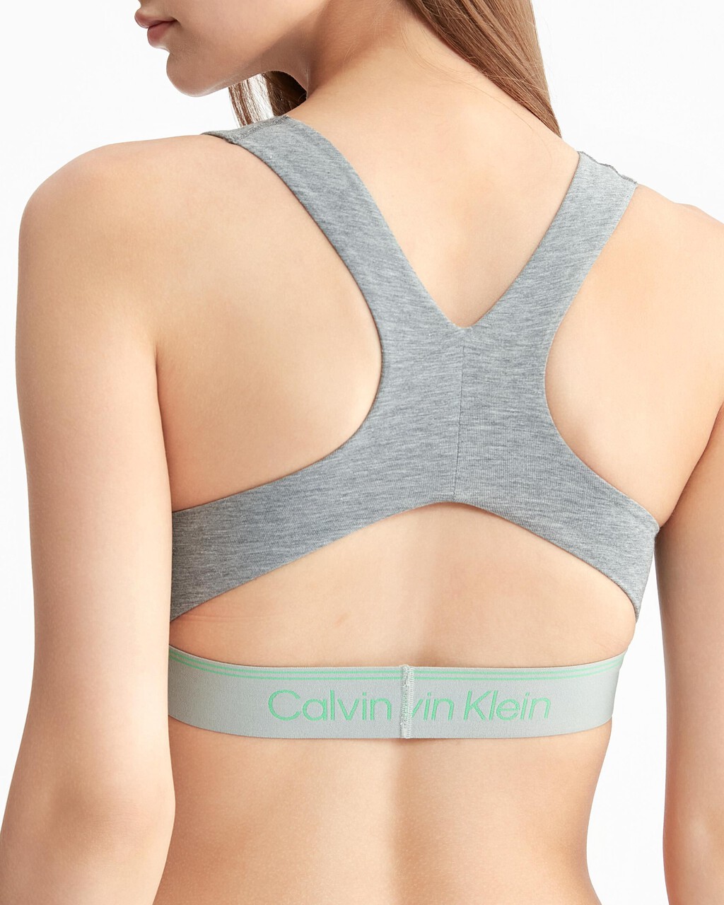 Athletic Cotton Lightly Lined Bralette, Medium Grey Heather, hi-res
