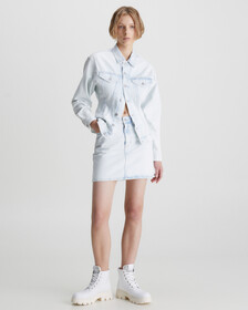 Tailored Denim Corset Jacket, Denim Light, hi-res
