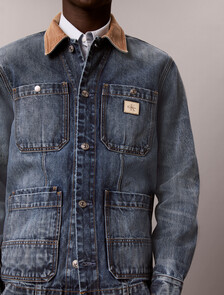 Utility Denim Jacket, SHORT LINE, hi-res