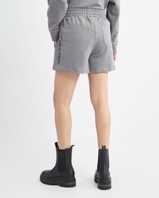 STANDARDS HIGH WAIST SWEATSHORTS, Medium Grey Htr, hi-res