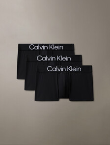 Bold Logo Low Rise Trunks 3 Pack, BLACK/BLACK/BLACK, hi-res