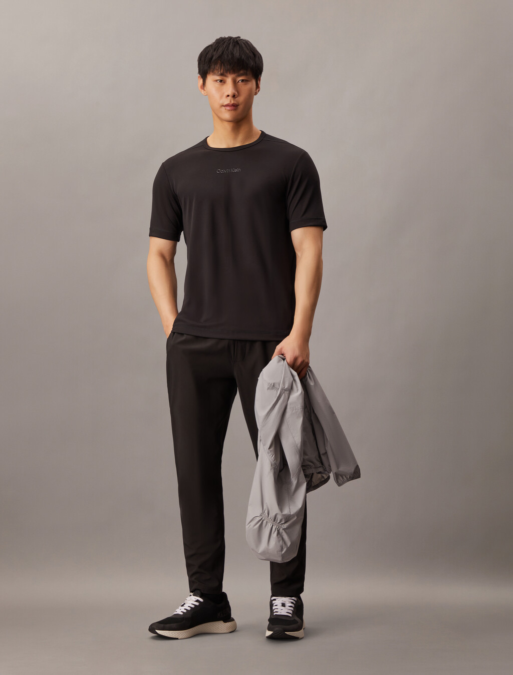 Essentials Logo Tee, Black, hi-res