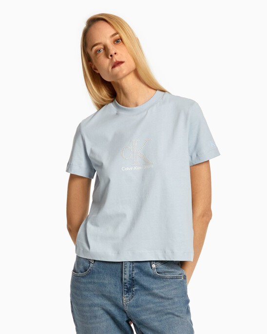 PEARLIZED MONOGRAM APPLIQUE TEE