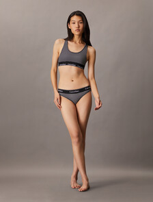 Icon Cotton Bikini, HAIRLINE STRIPE+BLACK, hi-res