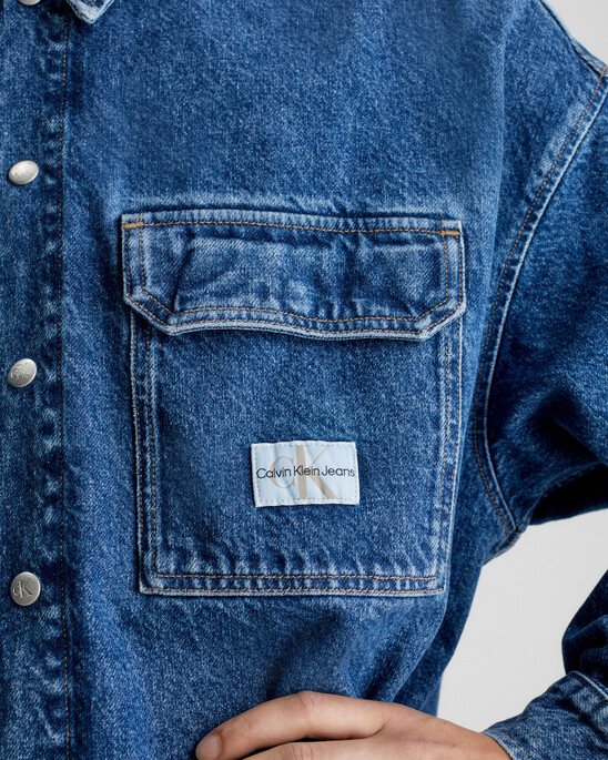 RECYCLED DENIM UTILITY SHIRT