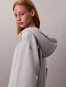 Cotton Terry Zip Up Hoodie, History Grey Heather, hi-res