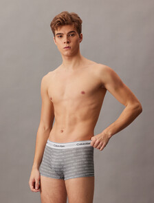 Icon Cotton Stretch Limited Edition Low Rise Trunk, CORE LOGO_GREY HEATHER, hi-res