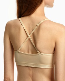FORM TO BODY NATURAL UNLINED BRALETTE, STONE, hi-res