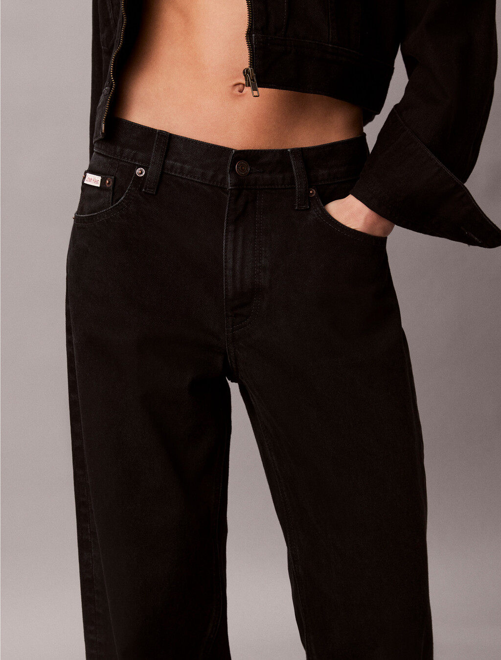 Low Rise Baggy Jeans, SOFT BLACK, hi-res