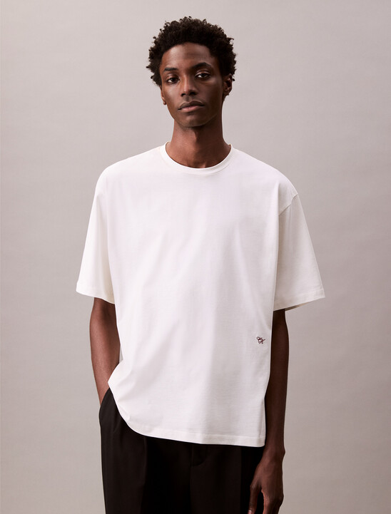 Cotton Silk Relaxed Tee