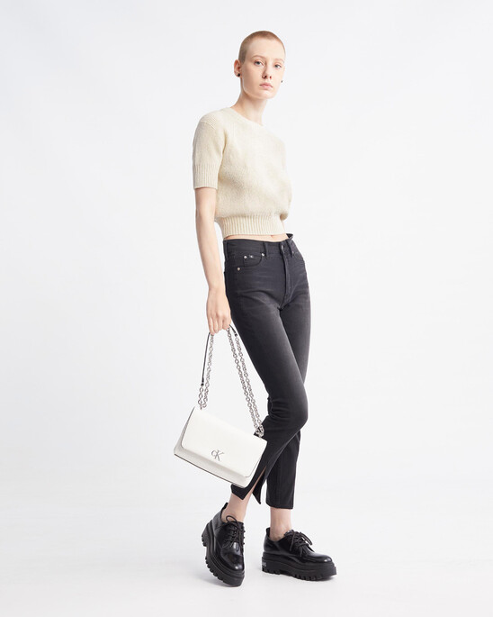 Ultimate Stretch High Rise Skinny Black Ankle Jeans