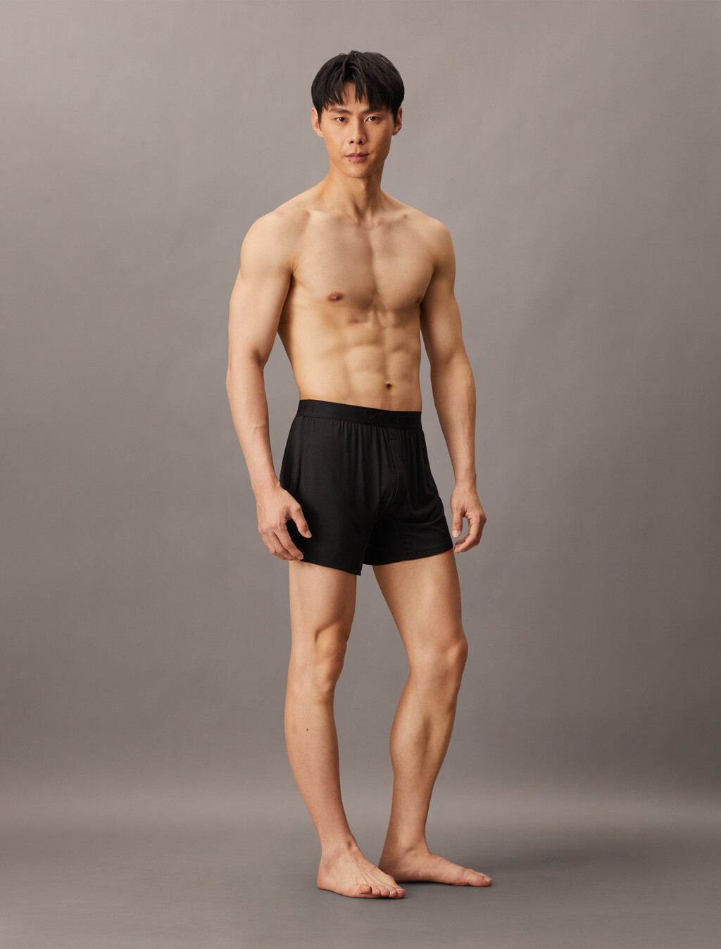 Ultra Soft Modal Slim Boxer, Black, hi-res