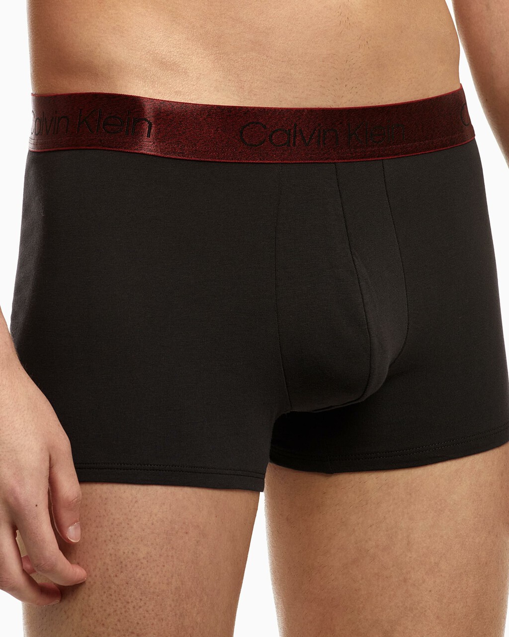 HOLIDAY HEATHER TRUNKS 2 PACK, BLACK W LEGION BLUE WB/BLACK W EXACT WB, hi-res