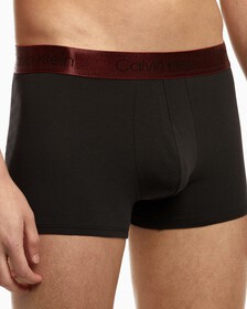HOLIDAY HEATHER TRUNKS 2 PACK, BLACK W LEGION BLUE WB/BLACK W EXACT WB, hi-res