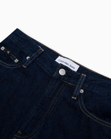 Linen Wide Leg Jeans, Denim Rinse, hi-res