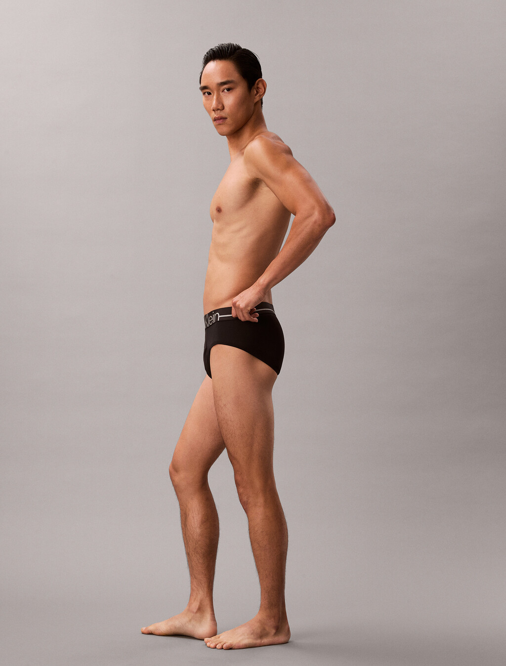 Invisibles Microfiber Mesh Hip Brief, Black, hi-res