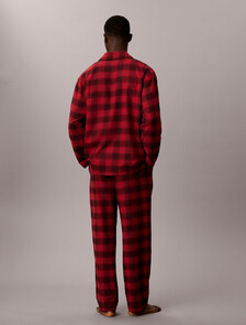Flannel Pyjama Pants, 21634 Domino Plaid Rio Red, hi-res
