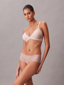 Microfiber Rib Knit Triangle Bra, NYMOH'S THIGH, hi-res