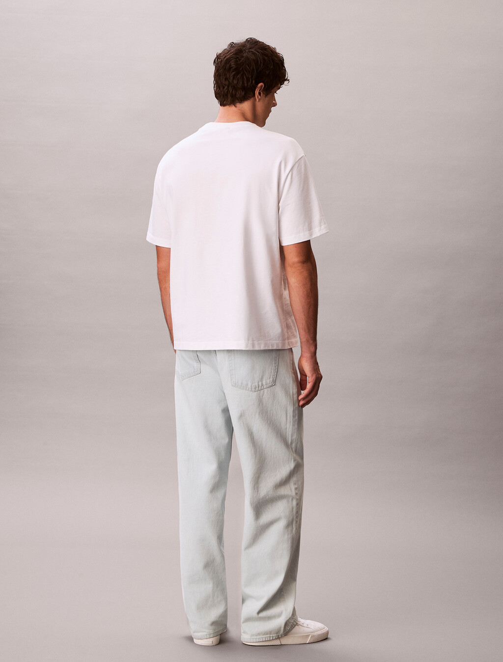 Relaxed Logo Appliqu&eacute; T-shirt, Bright White, hi-res