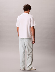 Relaxed Logo Appliqu&eacute; T-shirt, Bright White, hi-res