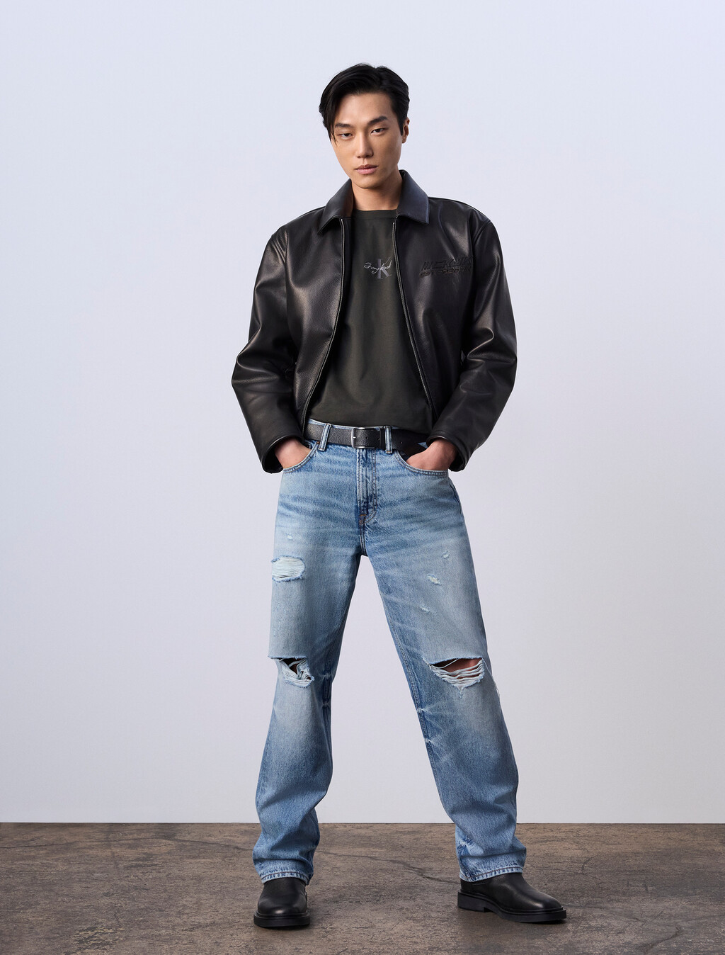 Jung Kook for Calvin Klein Monologo T-Shirt, Peat, hi-res