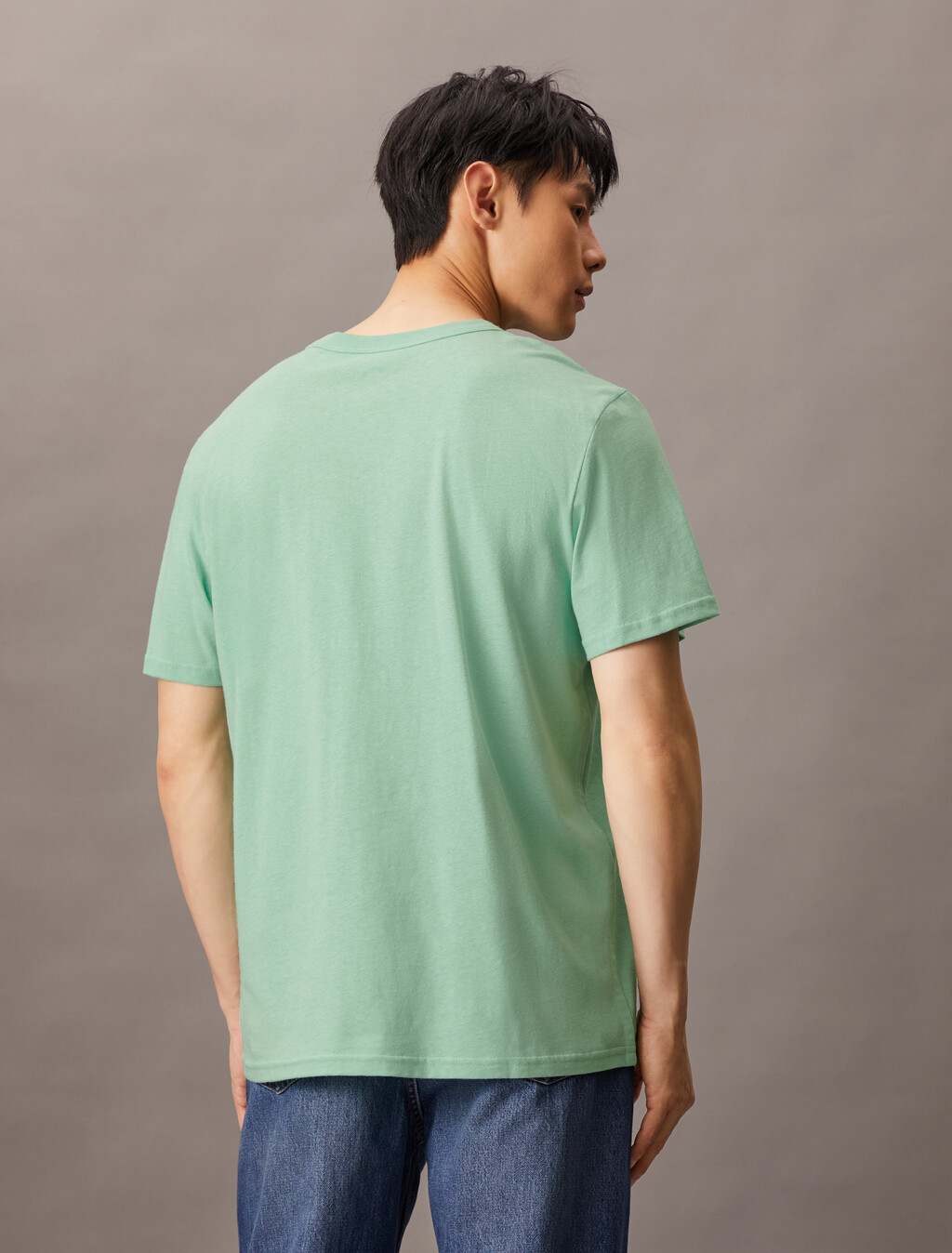 Cotton Hemp Monogram T-shirt, Ocean Wave, hi-res