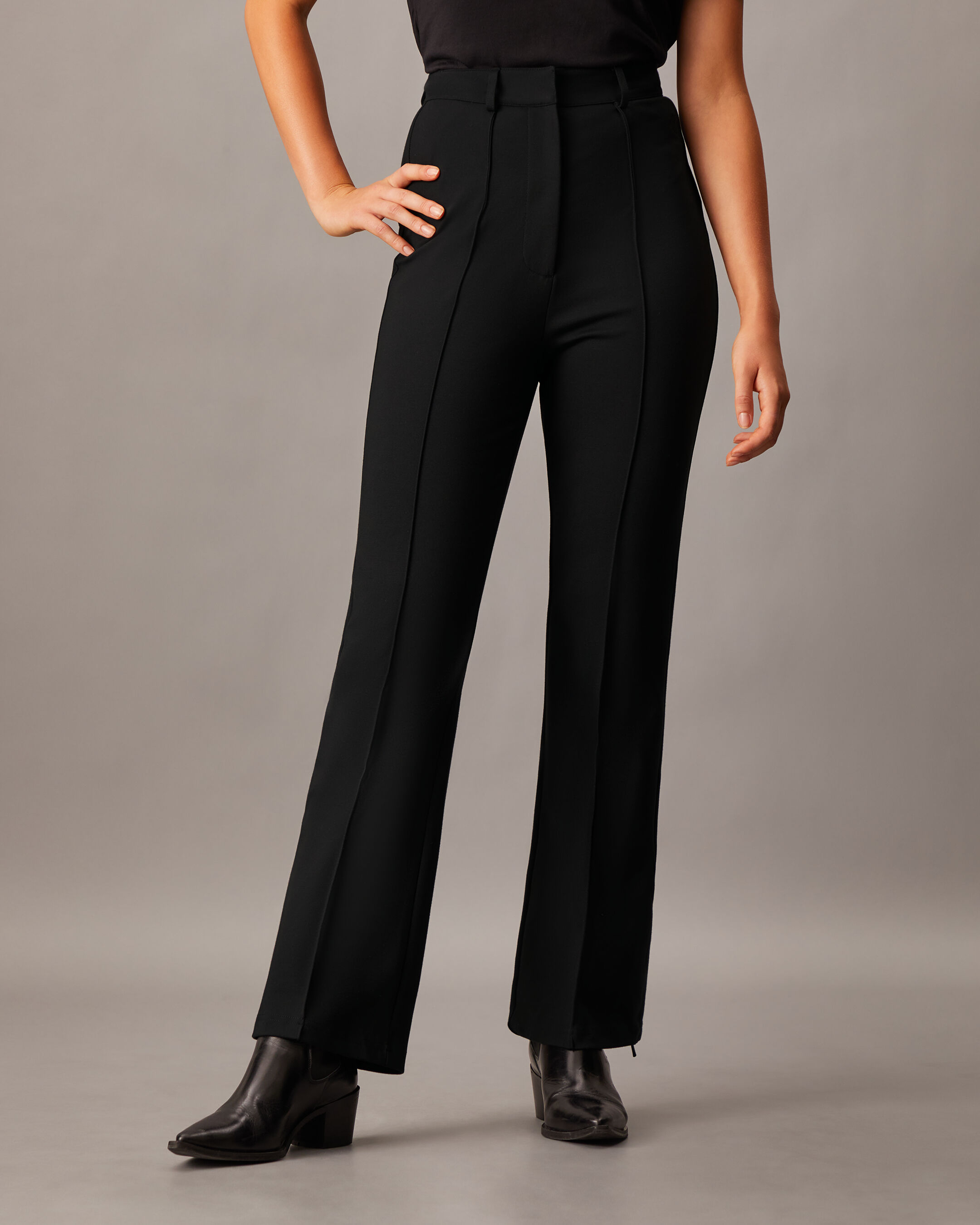 Calvin klein women's black pants clearance